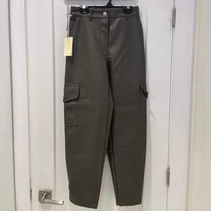 ARITZIA - Vegan Leather Cargo Pants